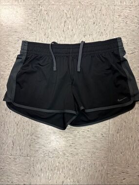 Nike Women’s Black Athletic Shorts with Gray Trim